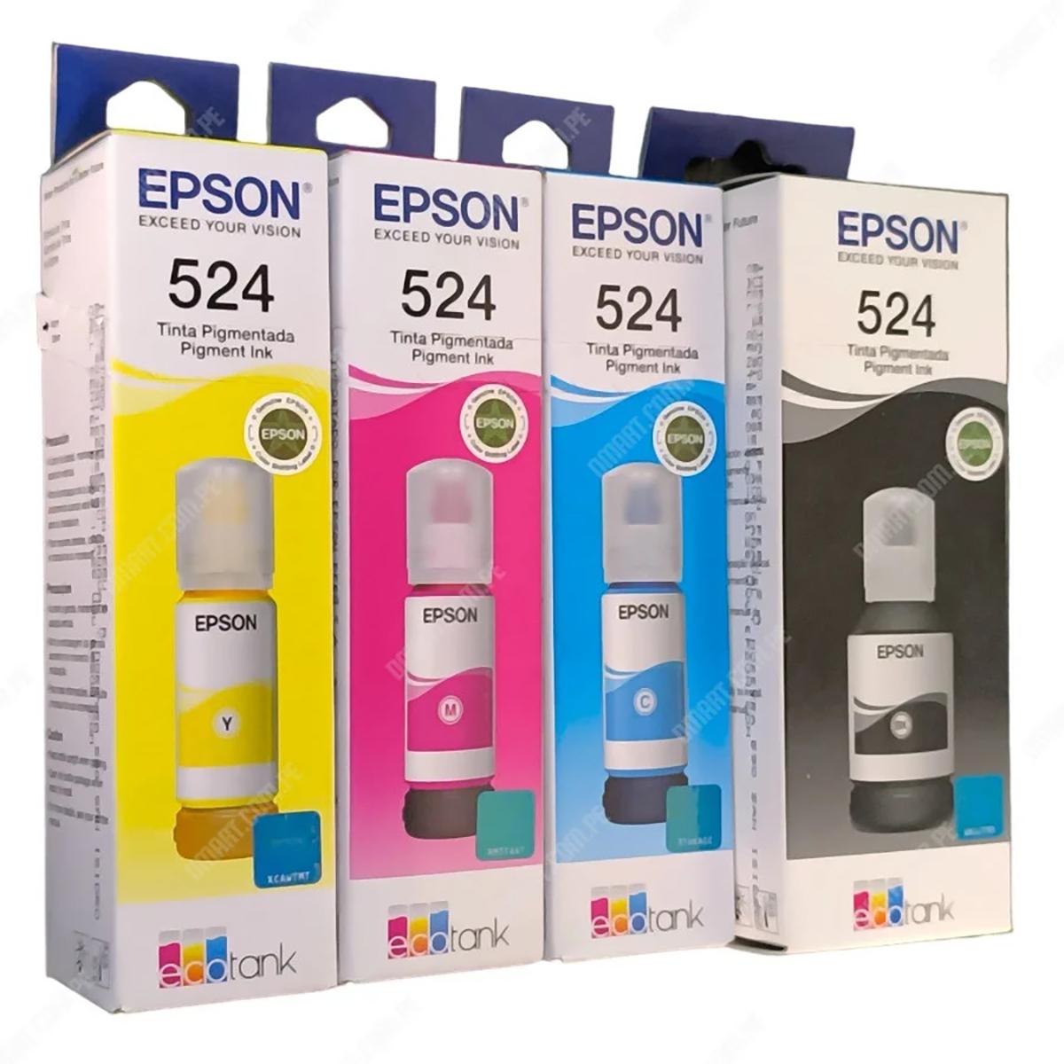 Botella De Tinta Epson T524420-AL Amarillo